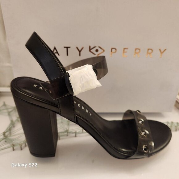 Katy Perry Embellished Heeled Sandals - The Nina in Black. Various - Picture 1 of 12